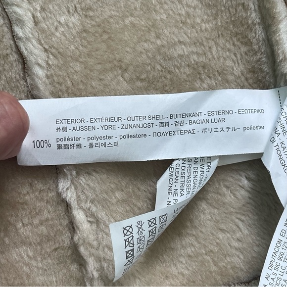 ZARA Girls Outerwear Team Faux Fur Suede Size 7/8 Vest - Picture 7 of 8